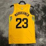 NBA 23 Markkanen Utah Jazz 22-23 Icon Maillot jaune